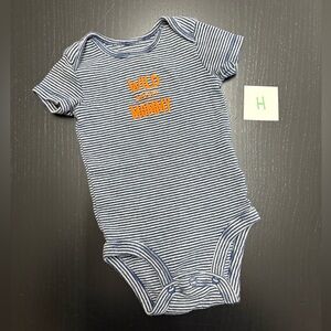 ⭐️5/$10.00⭐️-Carter's 3m “Wild About Mommy” Striped Onesie